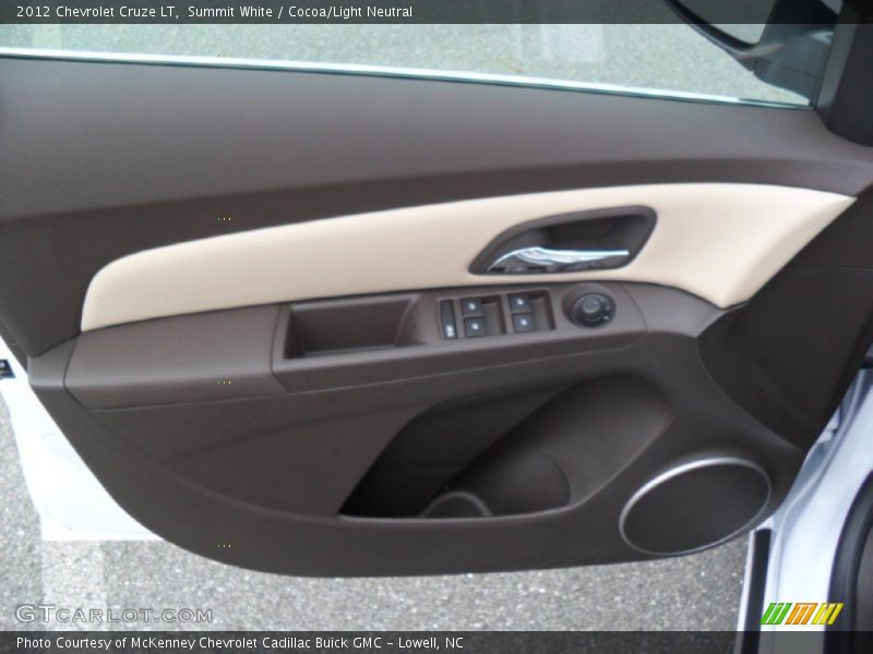 Summit White / Cocoa/Light Neutral 2012 Chevrolet Cruze LT