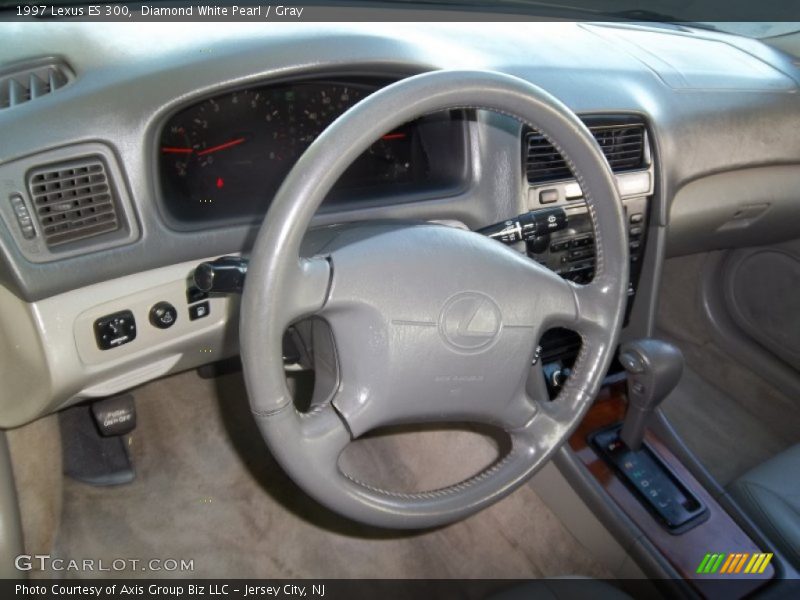 Diamond White Pearl / Gray 1997 Lexus ES 300