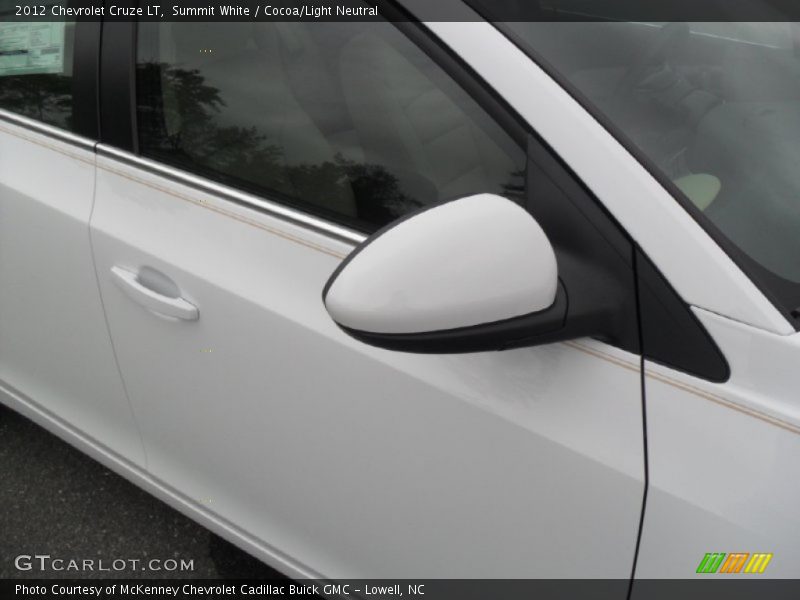 Summit White / Cocoa/Light Neutral 2012 Chevrolet Cruze LT