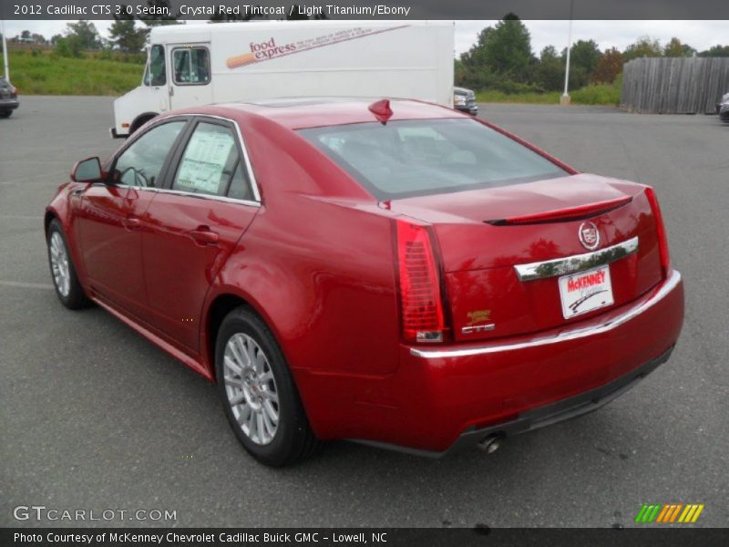 Crystal Red Tintcoat / Light Titanium/Ebony 2012 Cadillac CTS 3.0 Sedan