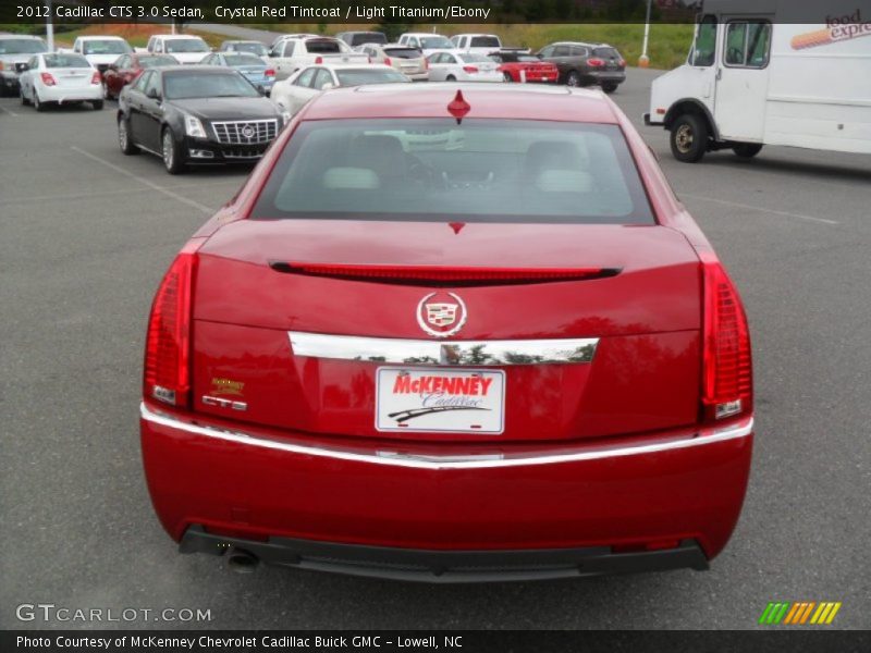 Crystal Red Tintcoat / Light Titanium/Ebony 2012 Cadillac CTS 3.0 Sedan