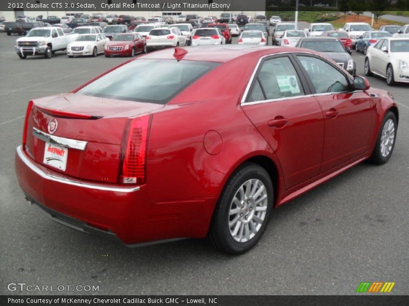 Crystal Red Tintcoat / Light Titanium/Ebony 2012 Cadillac CTS 3.0 Sedan