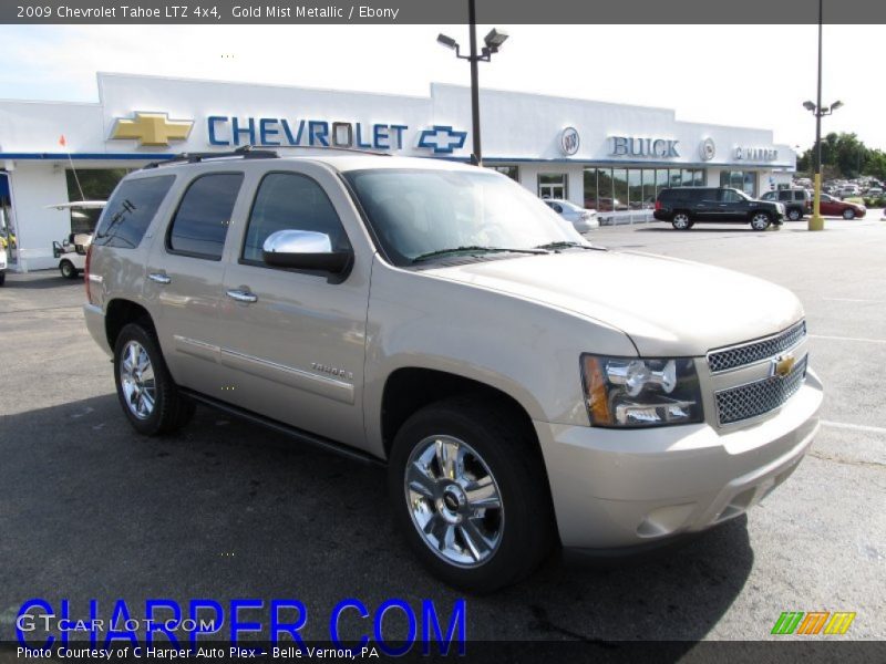 Gold Mist Metallic / Ebony 2009 Chevrolet Tahoe LTZ 4x4