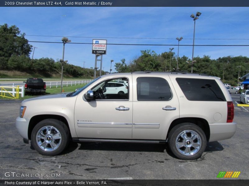 Gold Mist Metallic / Ebony 2009 Chevrolet Tahoe LTZ 4x4