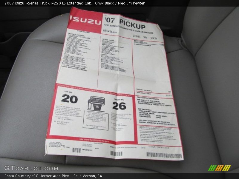 Onyx Black / Medium Pewter 2007 Isuzu i-Series Truck i-290 LS Extended Cab