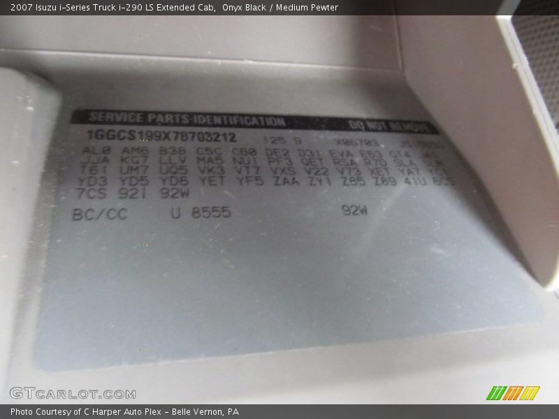 Onyx Black / Medium Pewter 2007 Isuzu i-Series Truck i-290 LS Extended Cab