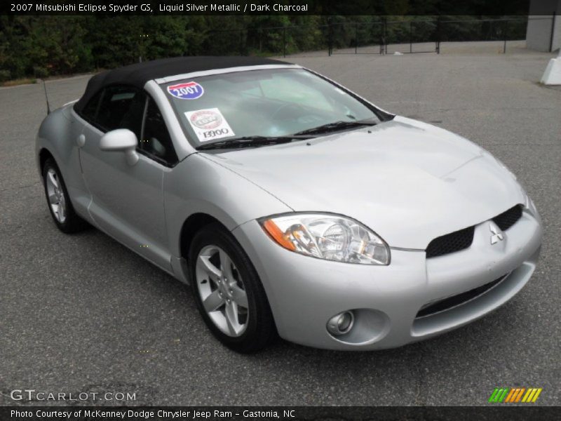 Liquid Silver Metallic / Dark Charcoal 2007 Mitsubishi Eclipse Spyder GS