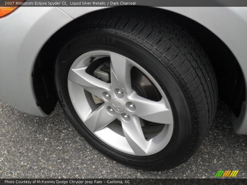 Liquid Silver Metallic / Dark Charcoal 2007 Mitsubishi Eclipse Spyder GS