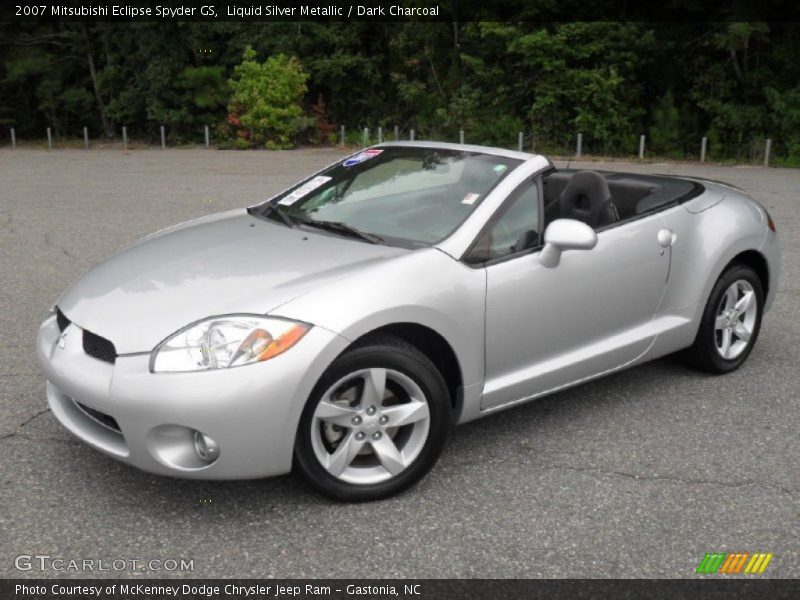 Liquid Silver Metallic / Dark Charcoal 2007 Mitsubishi Eclipse Spyder GS