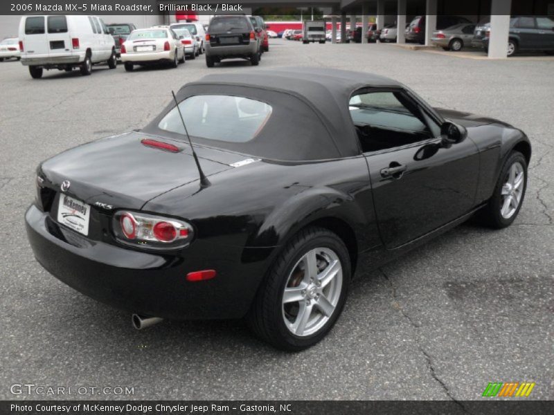 Brilliant Black / Black 2006 Mazda MX-5 Miata Roadster