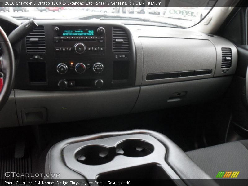 Sheer Silver Metallic / Dark Titanium 2010 Chevrolet Silverado 1500 LS Extended Cab