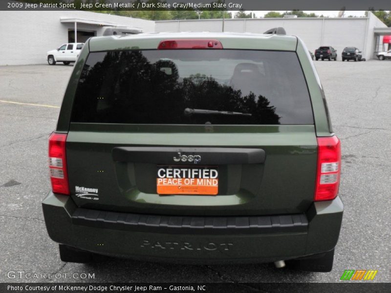 Jeep Green Metallic / Dark Slate Gray/Medium Slate Gray 2009 Jeep Patriot Sport