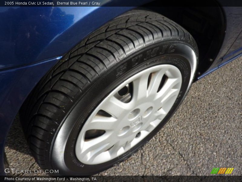 Eternal Blue Pearl / Gray 2005 Honda Civic LX Sedan