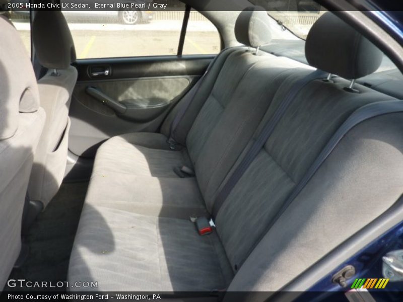 Eternal Blue Pearl / Gray 2005 Honda Civic LX Sedan