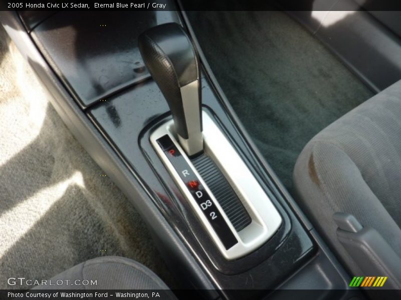 Eternal Blue Pearl / Gray 2005 Honda Civic LX Sedan