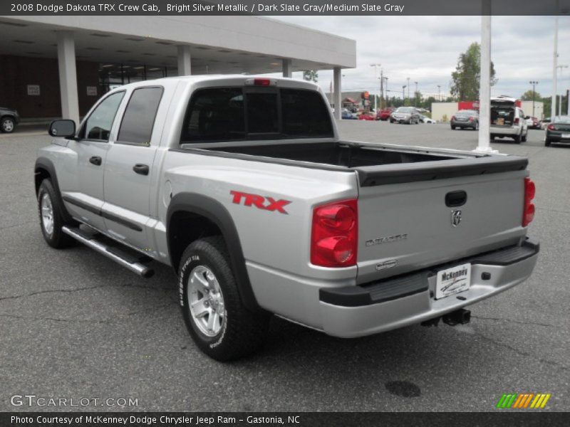 Bright Silver Metallic / Dark Slate Gray/Medium Slate Gray 2008 Dodge Dakota TRX Crew Cab