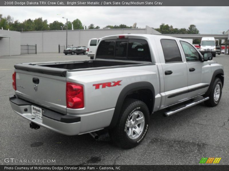 Bright Silver Metallic / Dark Slate Gray/Medium Slate Gray 2008 Dodge Dakota TRX Crew Cab