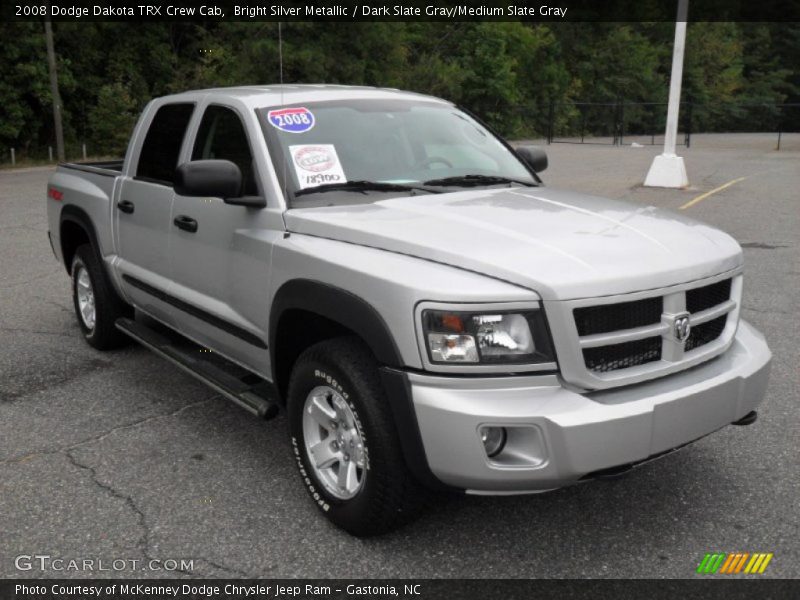 Bright Silver Metallic / Dark Slate Gray/Medium Slate Gray 2008 Dodge Dakota TRX Crew Cab