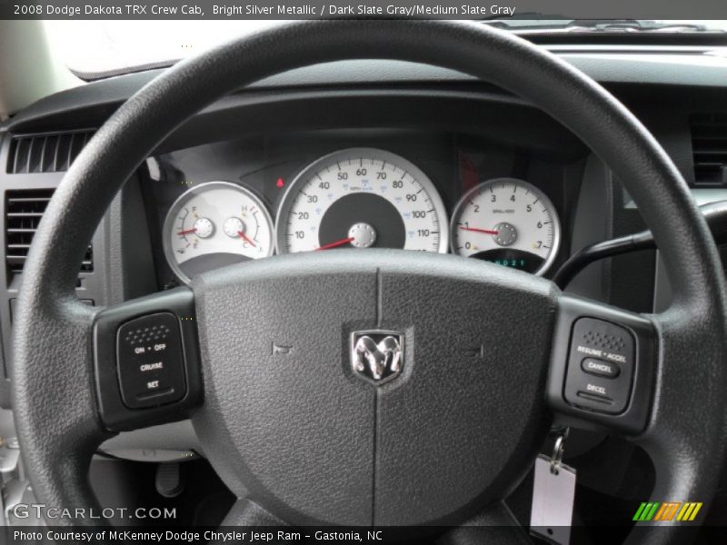 Bright Silver Metallic / Dark Slate Gray/Medium Slate Gray 2008 Dodge Dakota TRX Crew Cab