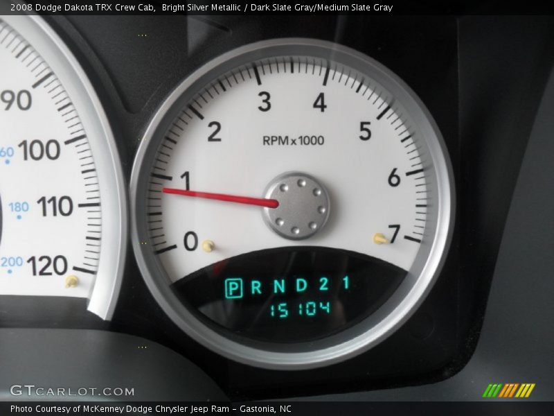 Bright Silver Metallic / Dark Slate Gray/Medium Slate Gray 2008 Dodge Dakota TRX Crew Cab