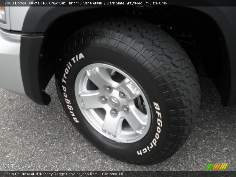 Bright Silver Metallic / Dark Slate Gray/Medium Slate Gray 2008 Dodge Dakota TRX Crew Cab