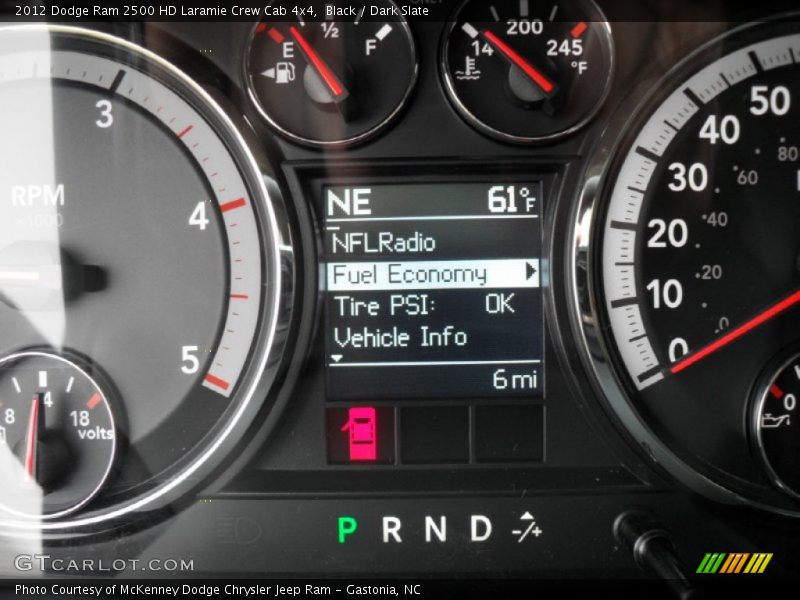 Black / Dark Slate 2012 Dodge Ram 2500 HD Laramie Crew Cab 4x4