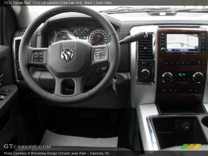 Black / Dark Slate 2012 Dodge Ram 2500 HD Laramie Crew Cab 4x4