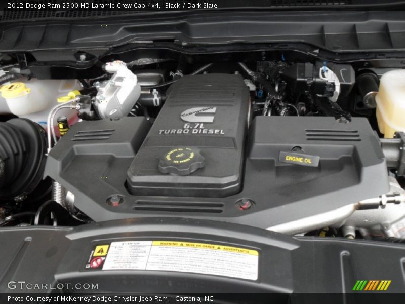 Black / Dark Slate 2012 Dodge Ram 2500 HD Laramie Crew Cab 4x4