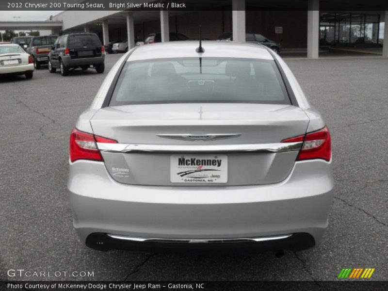 Bright Silver Metallic / Black 2012 Chrysler 200 Touring Sedan