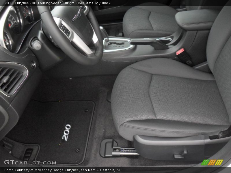  2012 200 Touring Sedan Black Interior