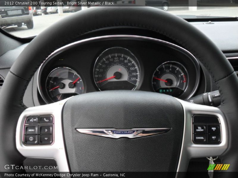 Bright Silver Metallic / Black 2012 Chrysler 200 Touring Sedan