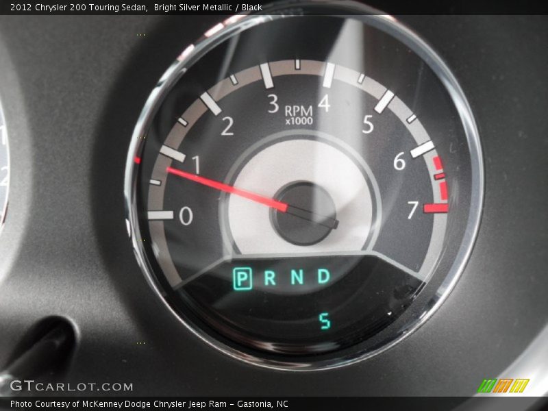 Bright Silver Metallic / Black 2012 Chrysler 200 Touring Sedan