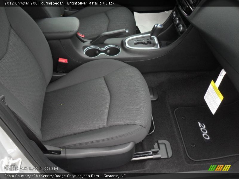 Bright Silver Metallic / Black 2012 Chrysler 200 Touring Sedan