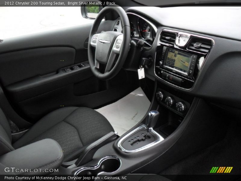 Bright Silver Metallic / Black 2012 Chrysler 200 Touring Sedan