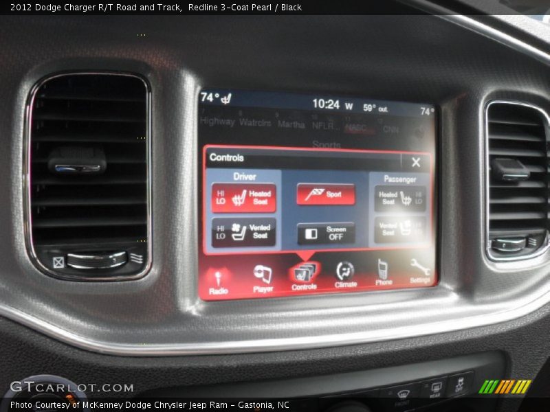 Controls of 2012 Charger R/T Road and Track