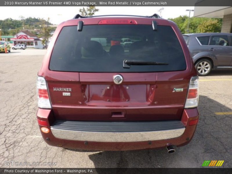 Wine Red Metallic / Voga Cashmere/Ash 2010 Mercury Mariner V6 Premier 4WD Voga Package