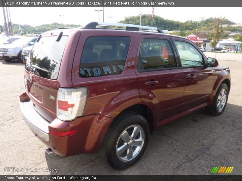 Wine Red Metallic / Voga Cashmere/Ash 2010 Mercury Mariner V6 Premier 4WD Voga Package