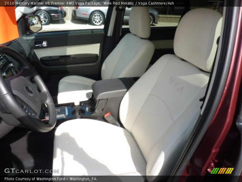 Front Seat of 2010 Mariner V6 Premier 4WD Voga Package