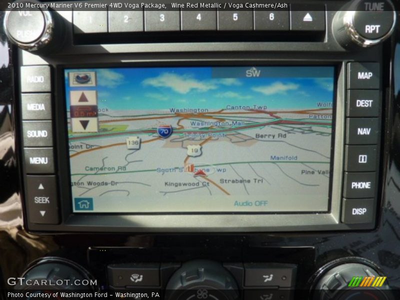 Wine Red Metallic / Voga Cashmere/Ash 2010 Mercury Mariner V6 Premier 4WD Voga Package