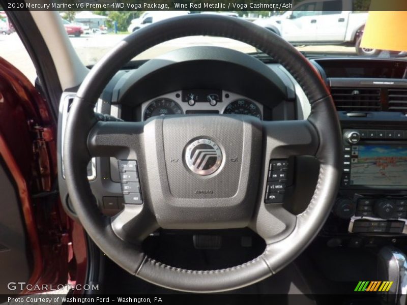  2010 Mariner V6 Premier 4WD Voga Package Steering Wheel