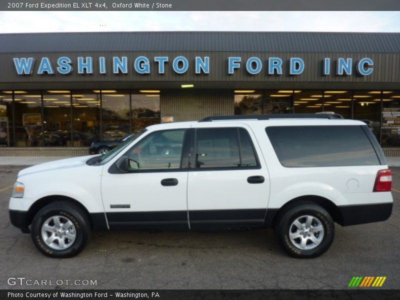 Oxford White / Stone 2007 Ford Expedition EL XLT 4x4