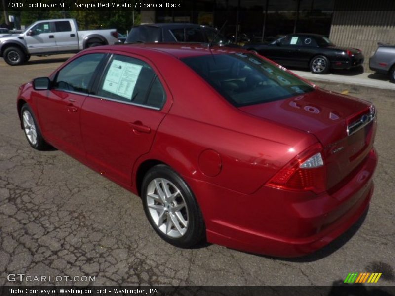 Sangria Red Metallic / Charcoal Black 2010 Ford Fusion SEL