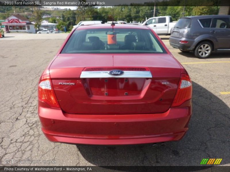 Sangria Red Metallic / Charcoal Black 2010 Ford Fusion SEL