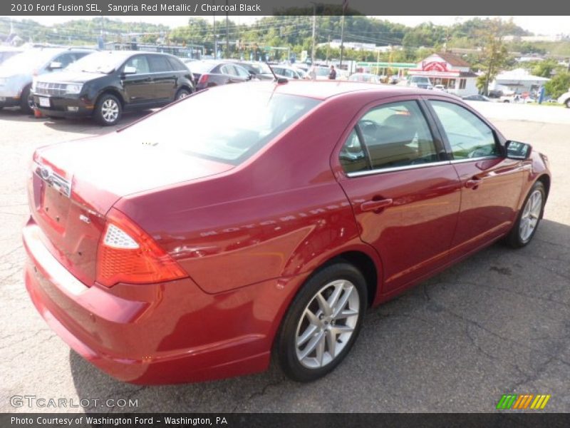 Sangria Red Metallic / Charcoal Black 2010 Ford Fusion SEL