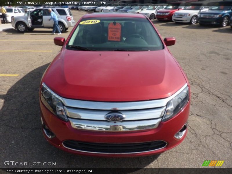 Sangria Red Metallic / Charcoal Black 2010 Ford Fusion SEL
