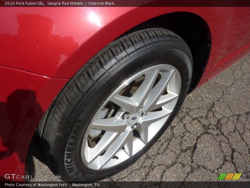 Sangria Red Metallic / Charcoal Black 2010 Ford Fusion SEL
