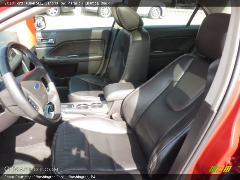 Sangria Red Metallic / Charcoal Black 2010 Ford Fusion SEL
