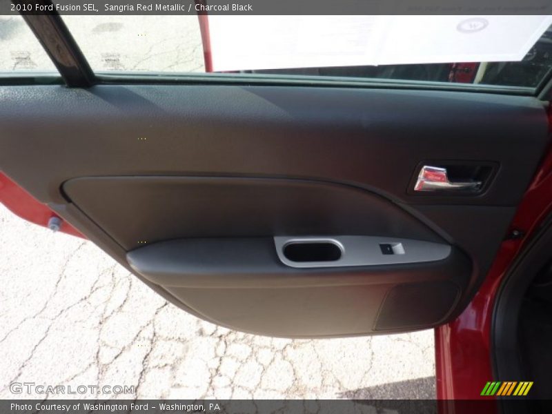 Sangria Red Metallic / Charcoal Black 2010 Ford Fusion SEL