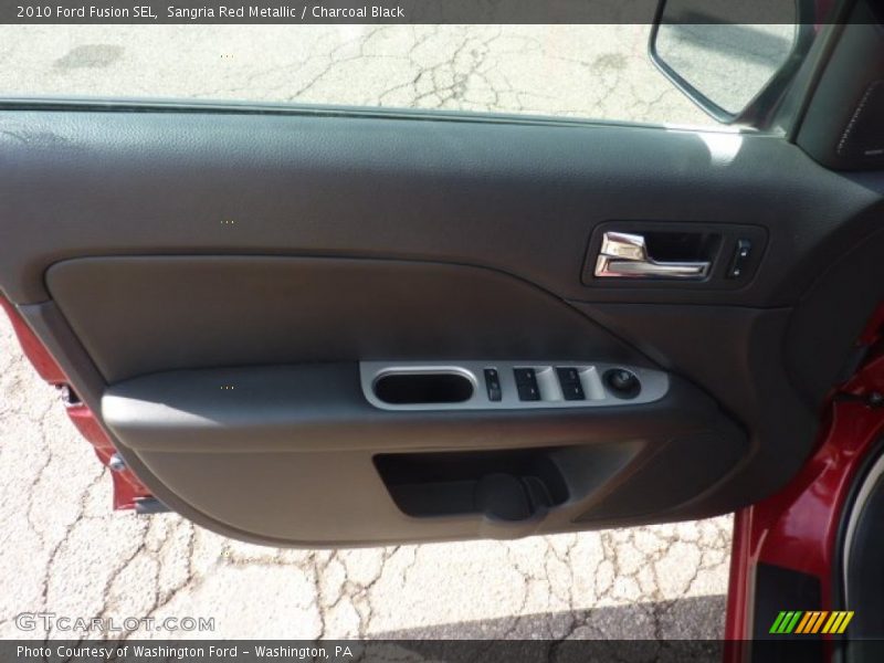 Sangria Red Metallic / Charcoal Black 2010 Ford Fusion SEL