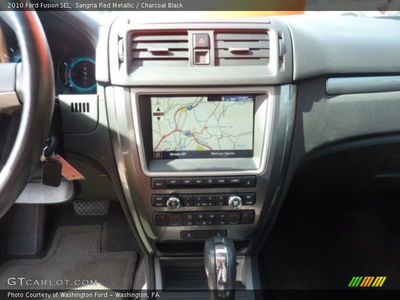 Sangria Red Metallic / Charcoal Black 2010 Ford Fusion SEL